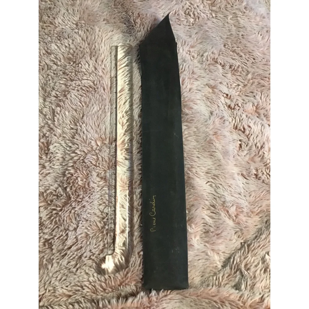 Pierre Cardin Clear Ruler with Black Case Stationery